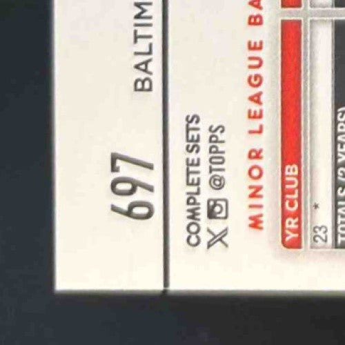 2024 Topps Jackson Holliday Rookie Variations #697 RC Baltimore Orioles - Sports Cards