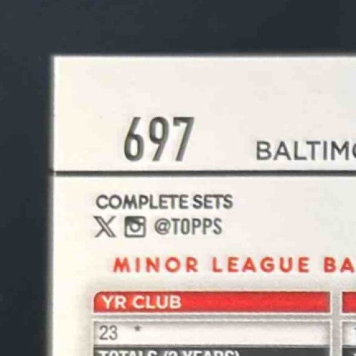 2024 Topps Jackson Holliday Rookie Variations #697 RC Baltimore Orioles - Sports Cards