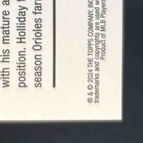 2024 Topps Jackson Holliday Rookie Variations #697 RC Baltimore Orioles - Sports Cards