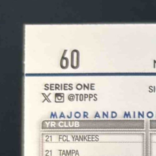 2024 Topps Jasson Dominguez Rainbow Foil #60 RC New York Yankees - Sports Cards