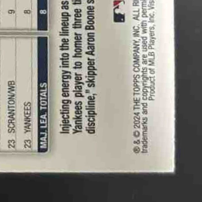 2024 Topps Jasson Dominguez Yellow RC New York Yankees - Sports Cards