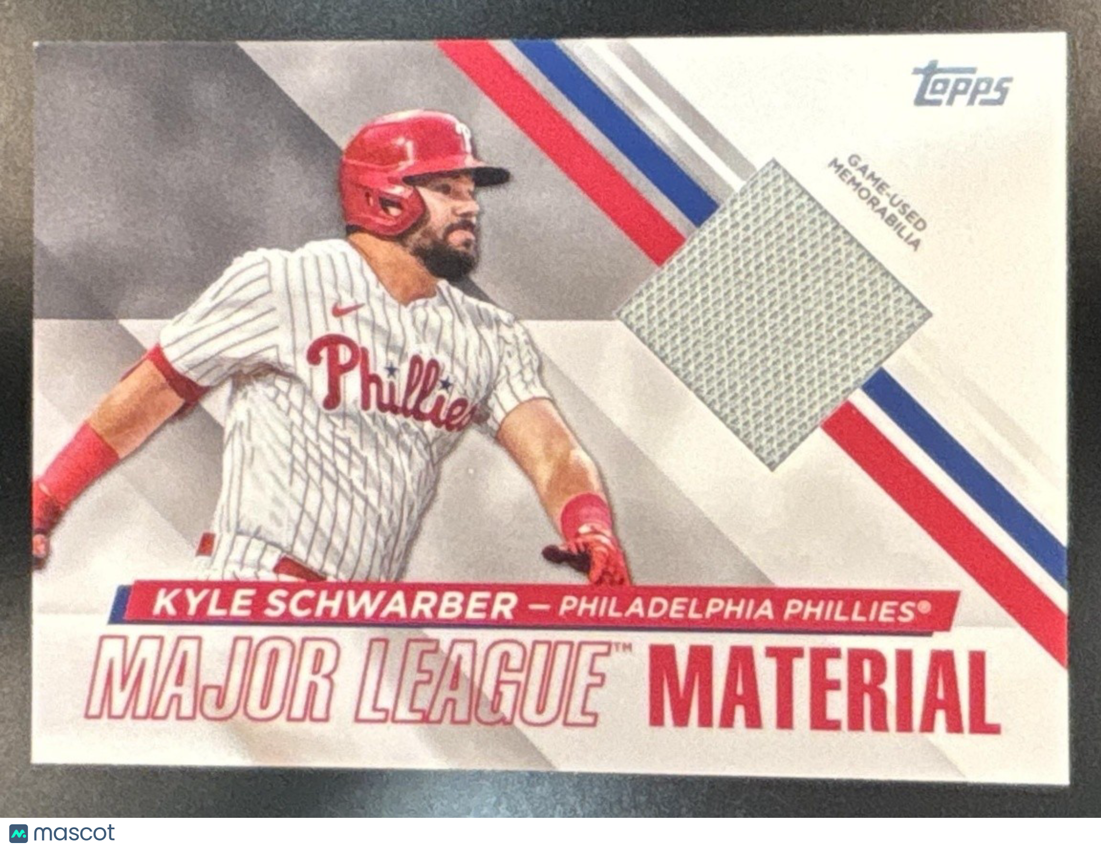 2024 Topps Kyle Schwarber Major League Material Relics MEM Philadelphia Phillies - Sports Cards