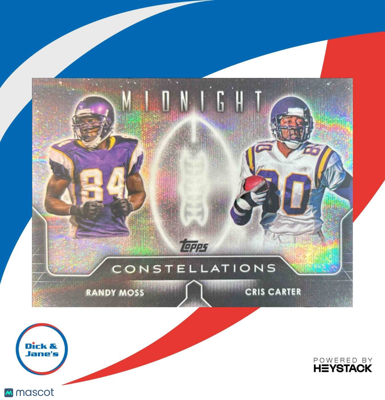 2024 Topps Midnight Cris Carter Randy Moss Constellations #C-1 Minnesota Vikings - Sports Cards