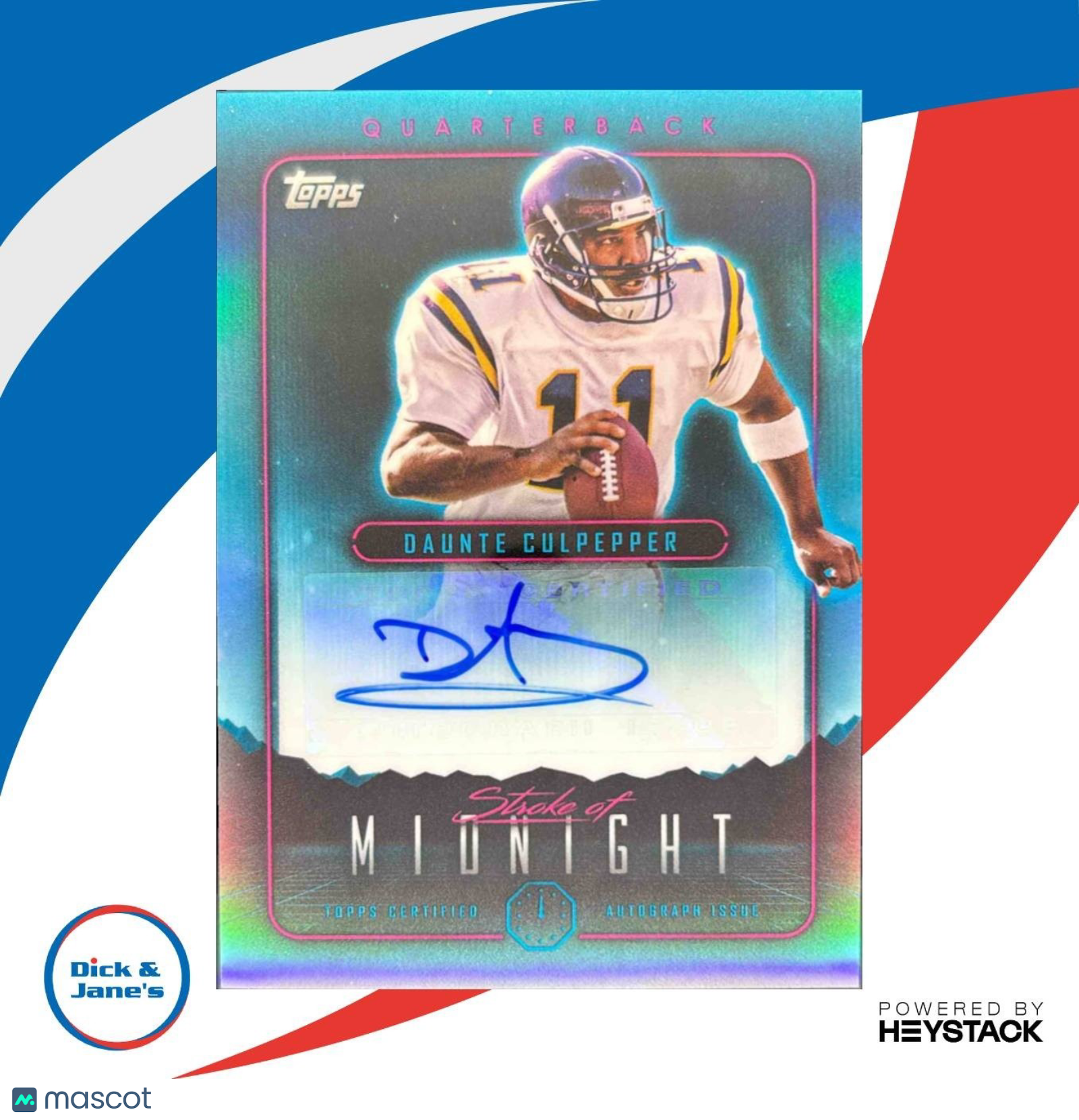 2024 Topps Midnight Daunte Culpepper Stroke of Auto #SMA-DC Minnesota Vikings - Sports Cards