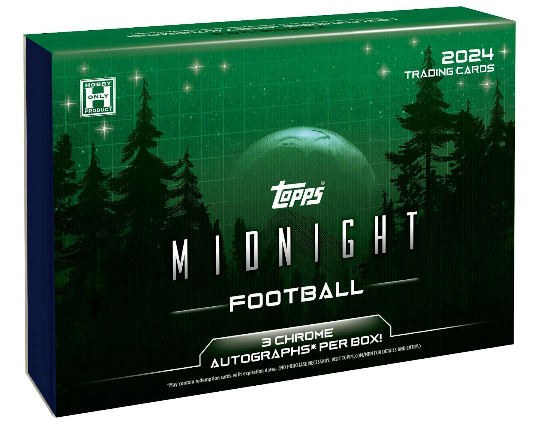 2024 Topps Midnight Football Hobby Box (3 Autos) Daniels, Nix, Williams