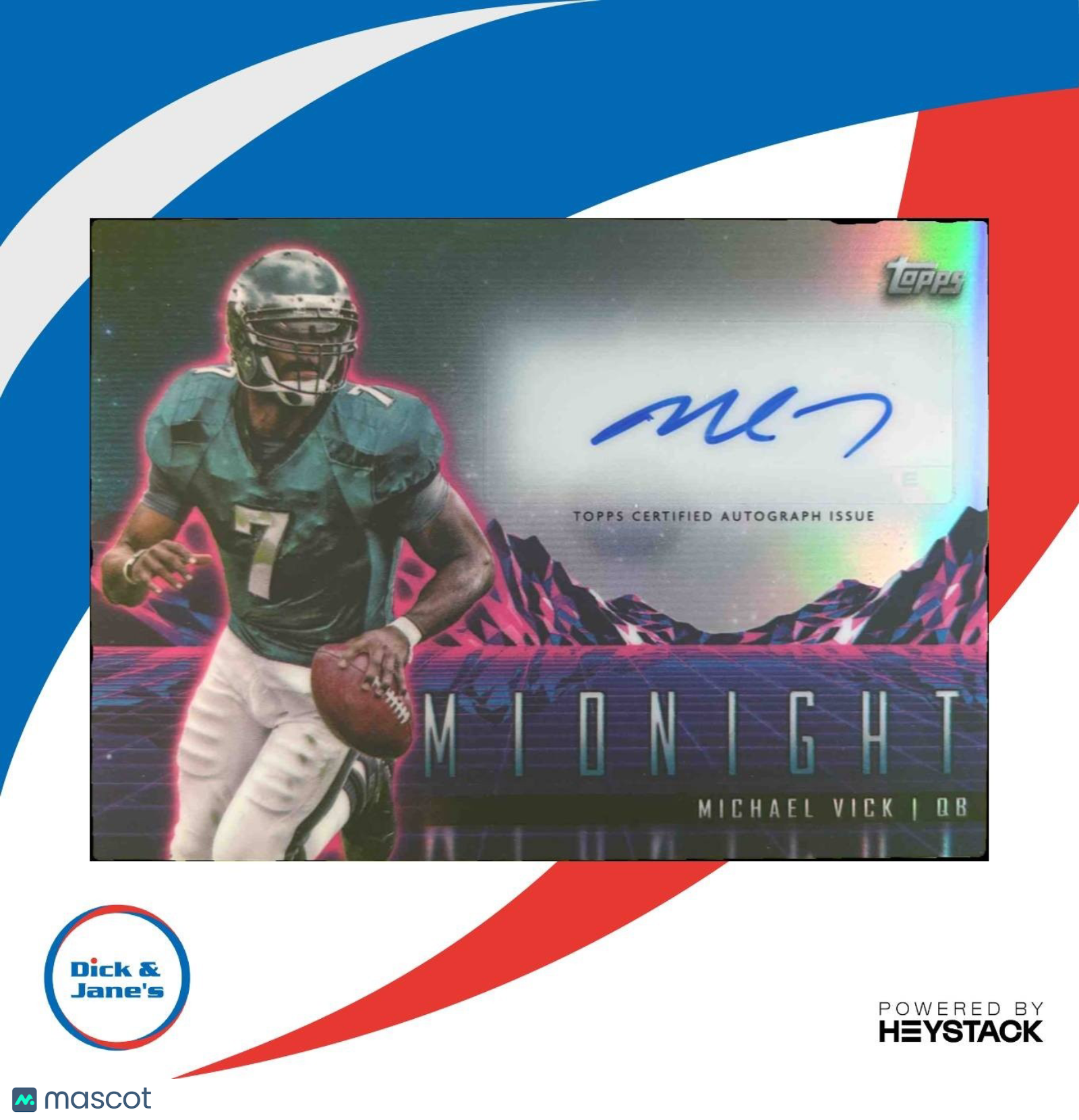 2024 Topps Midnight Michael Vick Horizon Signatures Auto Philadelphia Eagles - Sports Cards