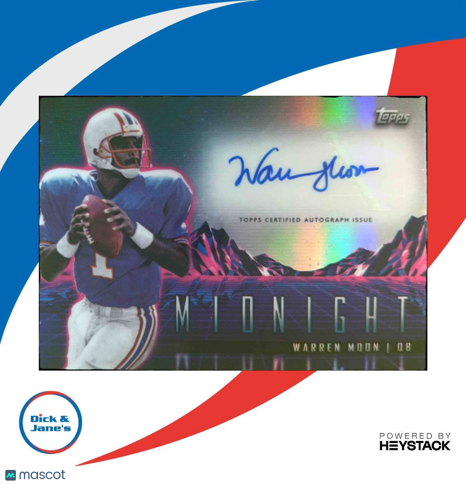 2024 Topps Midnight Warren Moon Horizon Signatures #HZS-WM Auto - Sports Cards