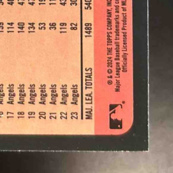 2024 Topps Mike Trout 1989 Baseball 35th Anniversary Chrome Los Angeles Angels - Sports Cards