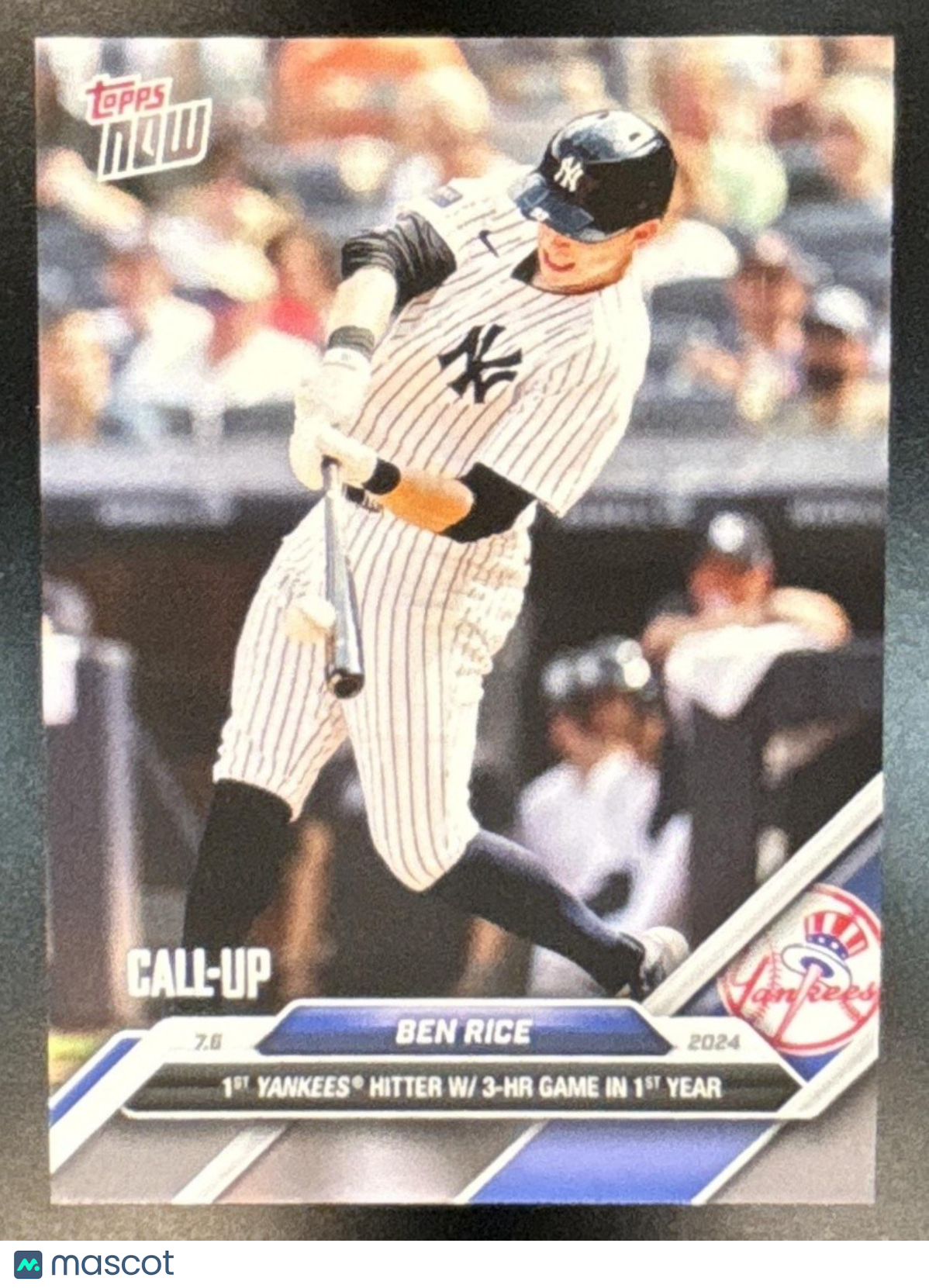 2024 Topps Now Ben Rice #388 New York Yankees - Sports Cards
