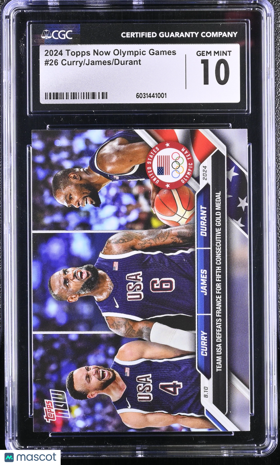 2024 Topps Now Olympic Games #26 CGC 10 - Graded Non-Sports Cards