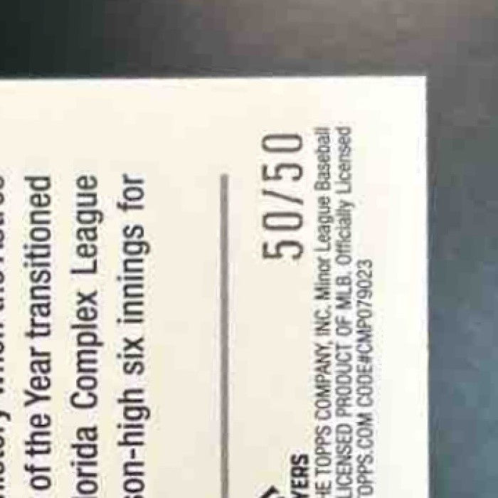 2024 Topps Pro Debut Jake Bloss Gold Foil 50/50 #PD-142 BOOK END - Sports Cards