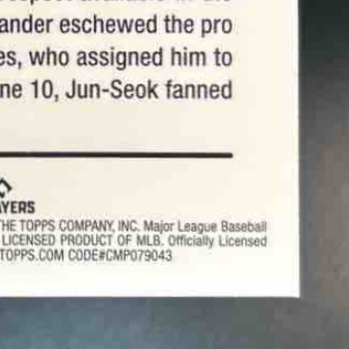 2024 Topps Pro Debut Jun-Seok Shim Chrome Aqua /75 #PDC-59 - Sports Cards