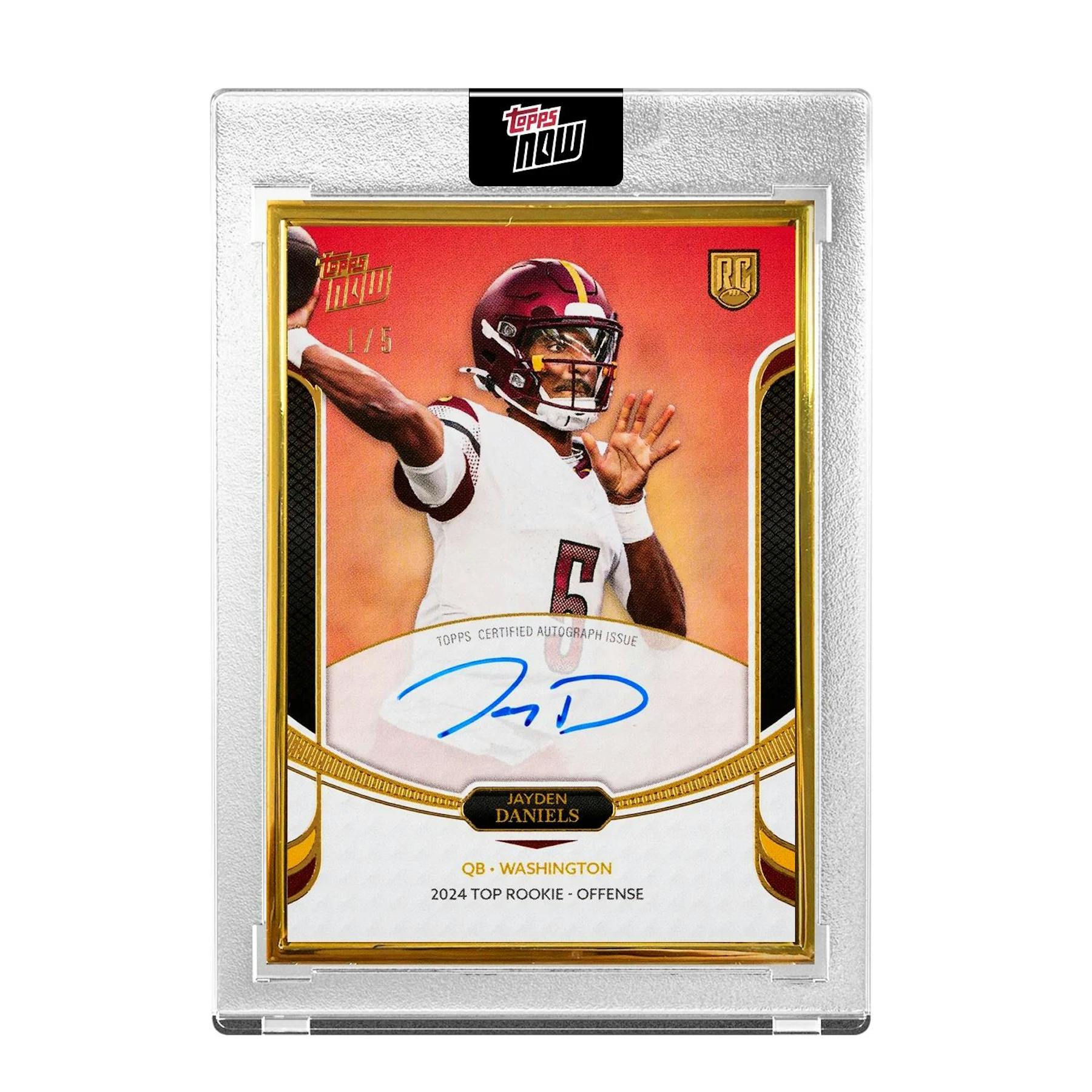 2024 Topps NOW Rookie Campaign Quarterbacks Football Box (1 Auto)
