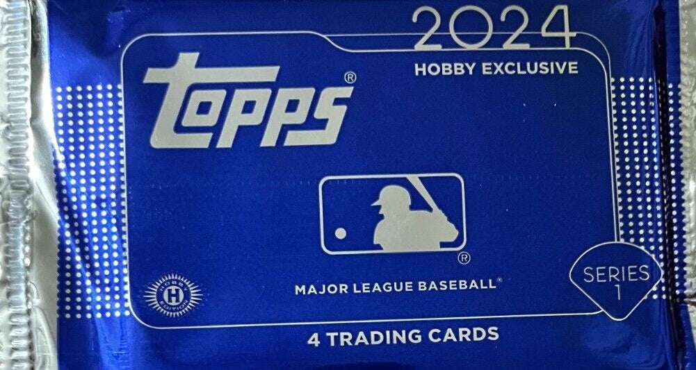 2024 Topps Series 1 Baseball 1989 Chrome Silver (Blue) Packs (4 Mojo Cards/Pack) - MLB hobby
