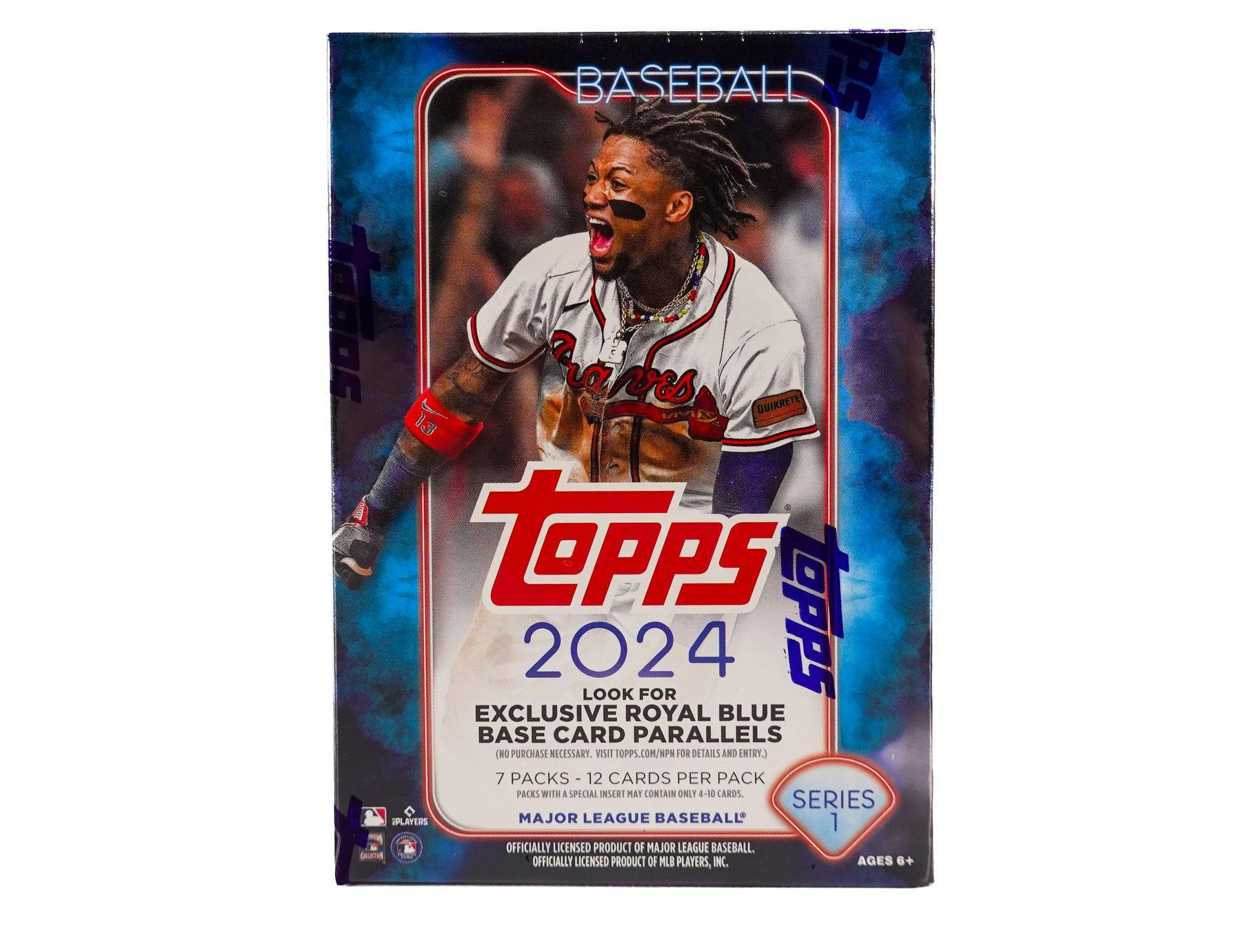 2024 Topps Series 1 Baseball Blaster Box (Royal Blue Inserts) - Ripped Live - MLB Mega Box