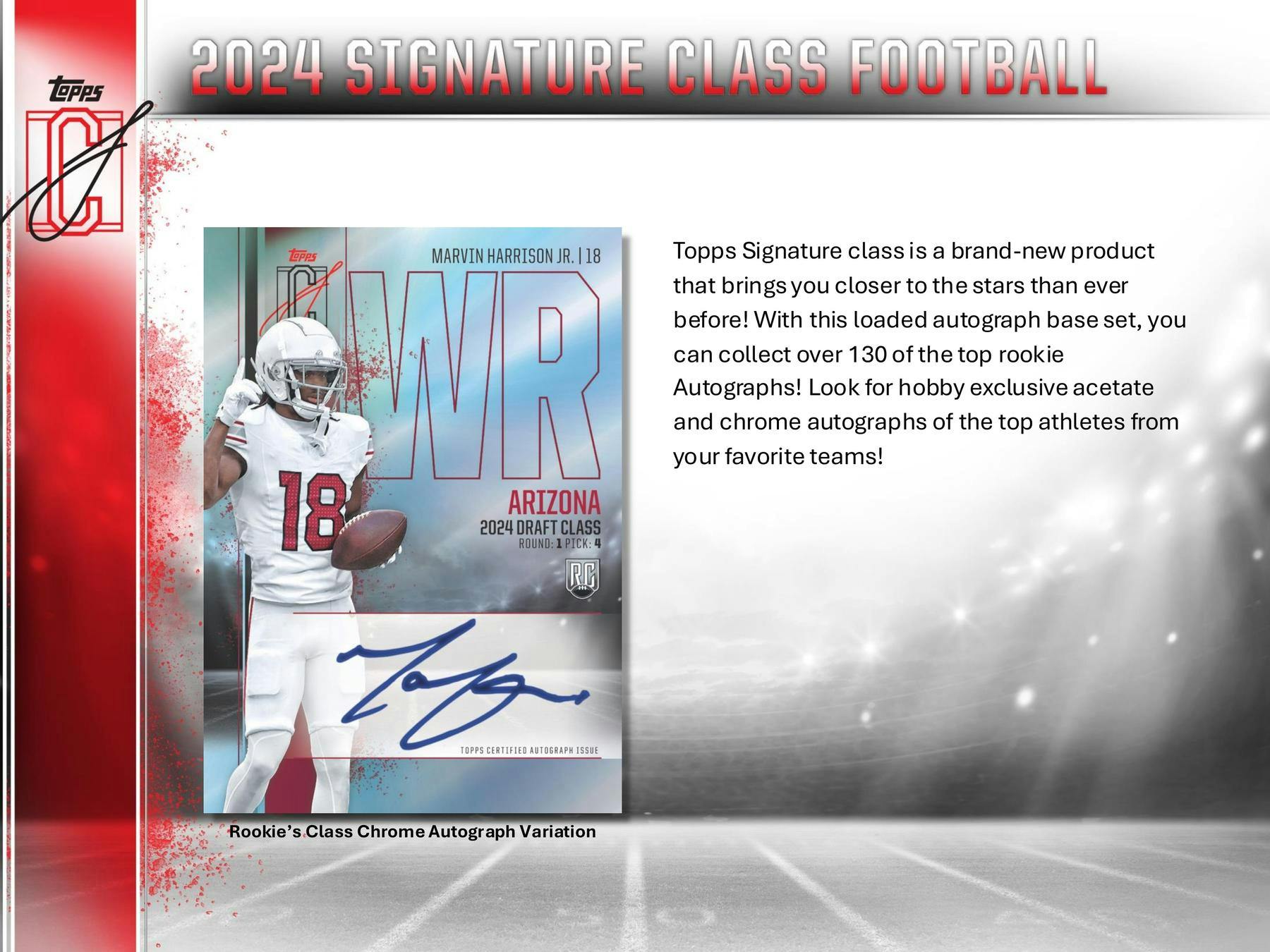 2024 Topps Signature Class Football Mega Box (Blue & Orange Parallels) - NFL Blaster Box
