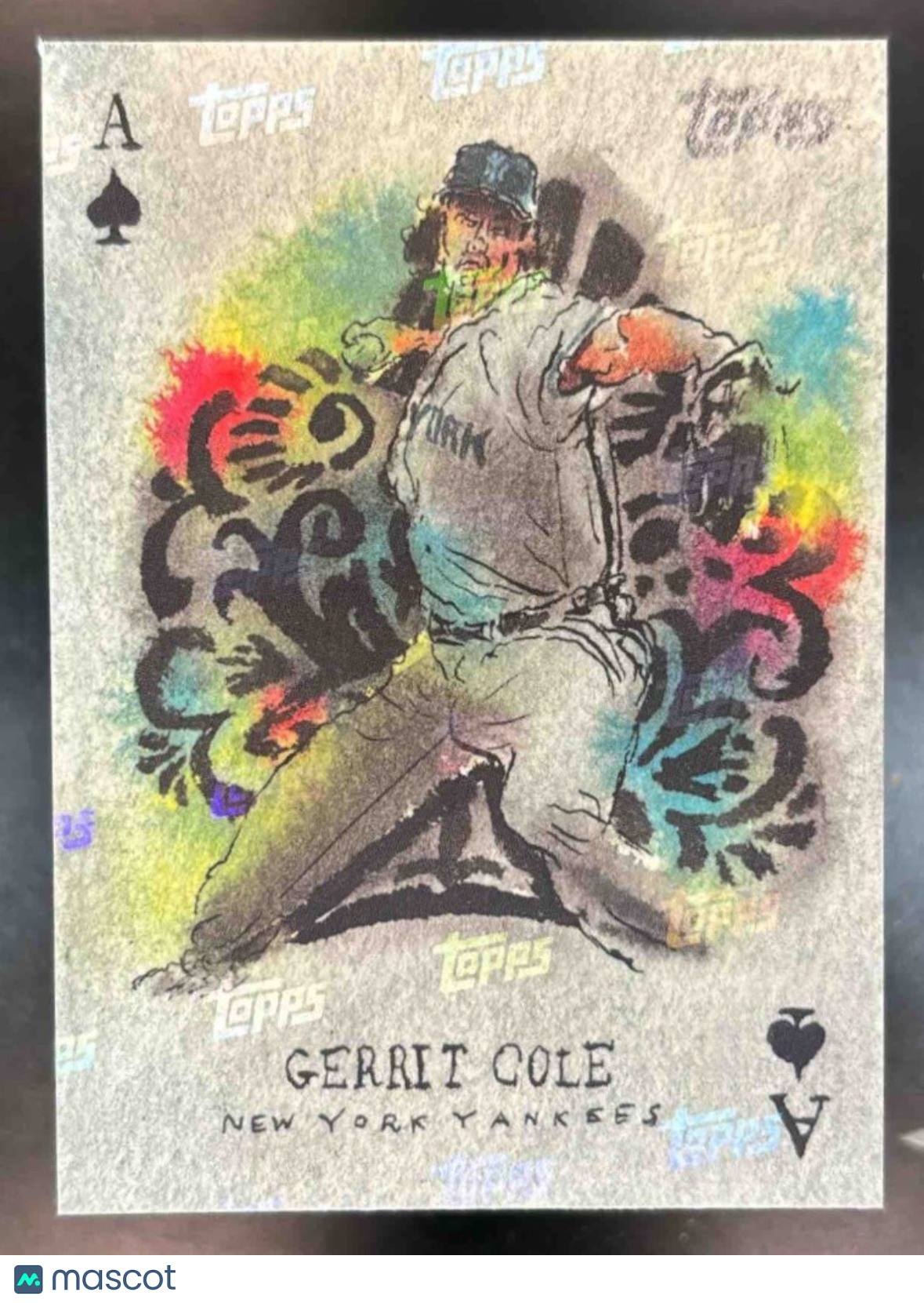 2024 Topps Spotlight by Andy Friedman Gerrit Cole Logo Laminate /25 #10 Yankees - Sports Cards
