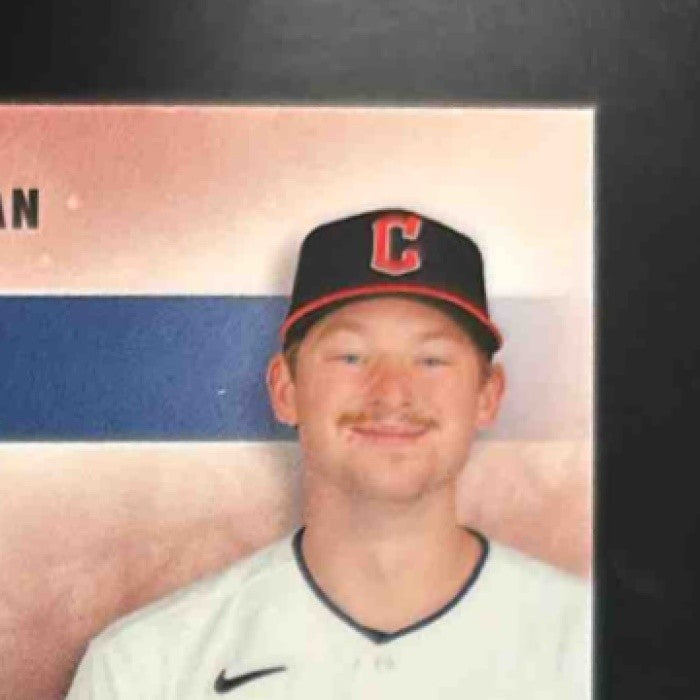 2024 Topps Stadium Club Kyle Manzardo Chrome Auto RC Cleveland Guardians - Sports Cards