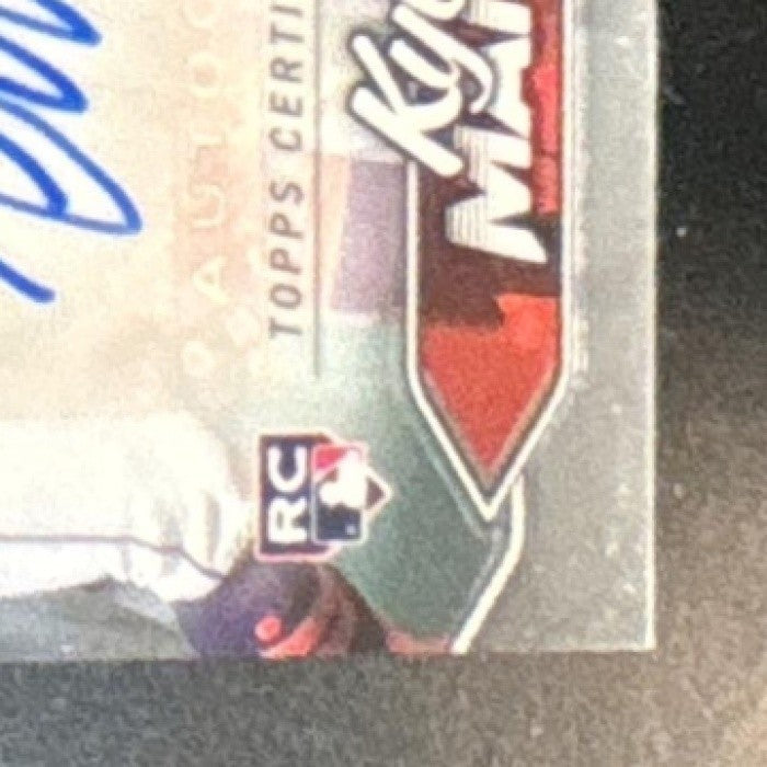 2024 Topps Stadium Club Kyle Manzardo Chrome Auto RC Cleveland Guardians - Sports Cards