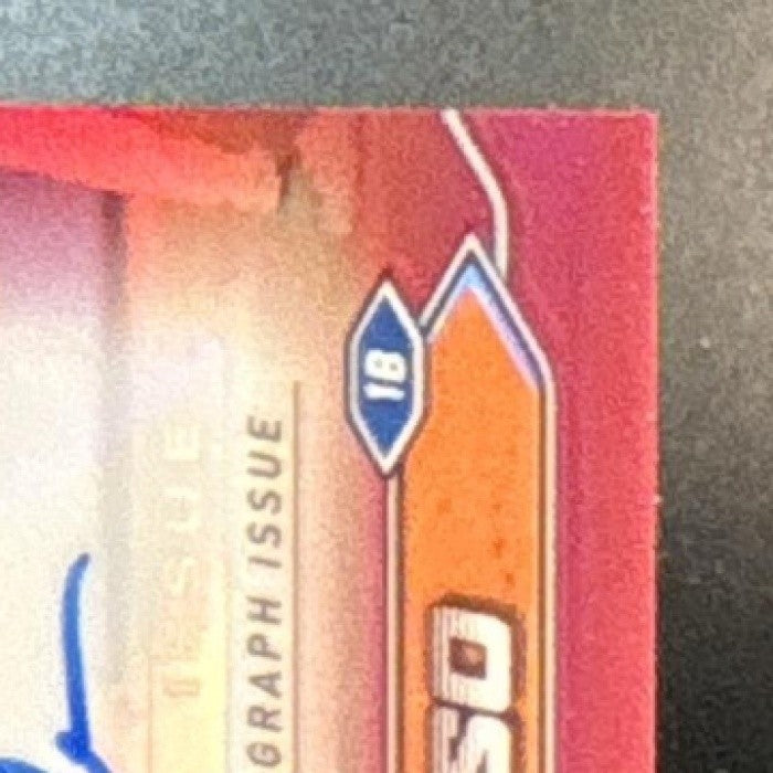 2024 Topps Stadium Club Pete Alonso Chrome Auto Red Refractor 1/25 Mets - Sports Cards
