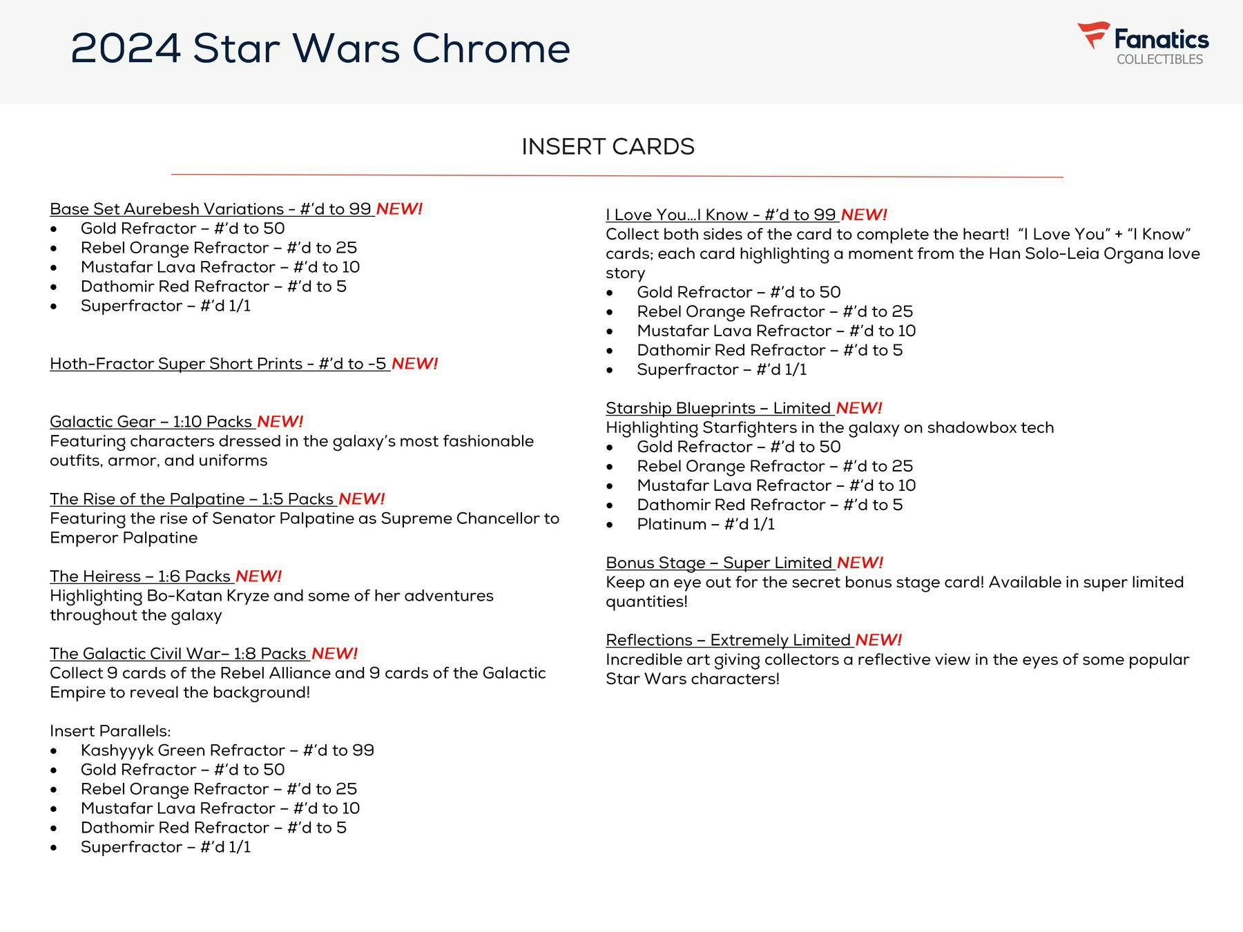2024 Topps Star Wars Chrome 8-Pack Blaster Box (4 Refractor Parallels) - Collectible Trading Cards