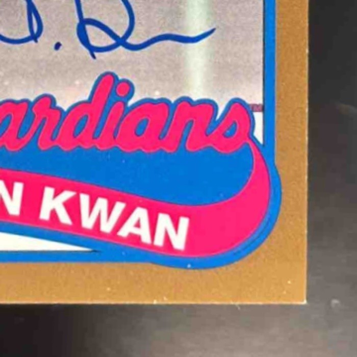 2024 Topps Steven Kwan 1989 Baseball 35th Anniversary Auto Gold /50 Guardians - Sports Cards