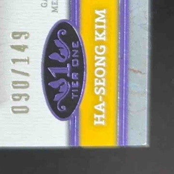2024 Topps Tier One Ha-Seong Kim Relics Purple Foil 90/149 MEM San Diego Padres - Sports Cards
