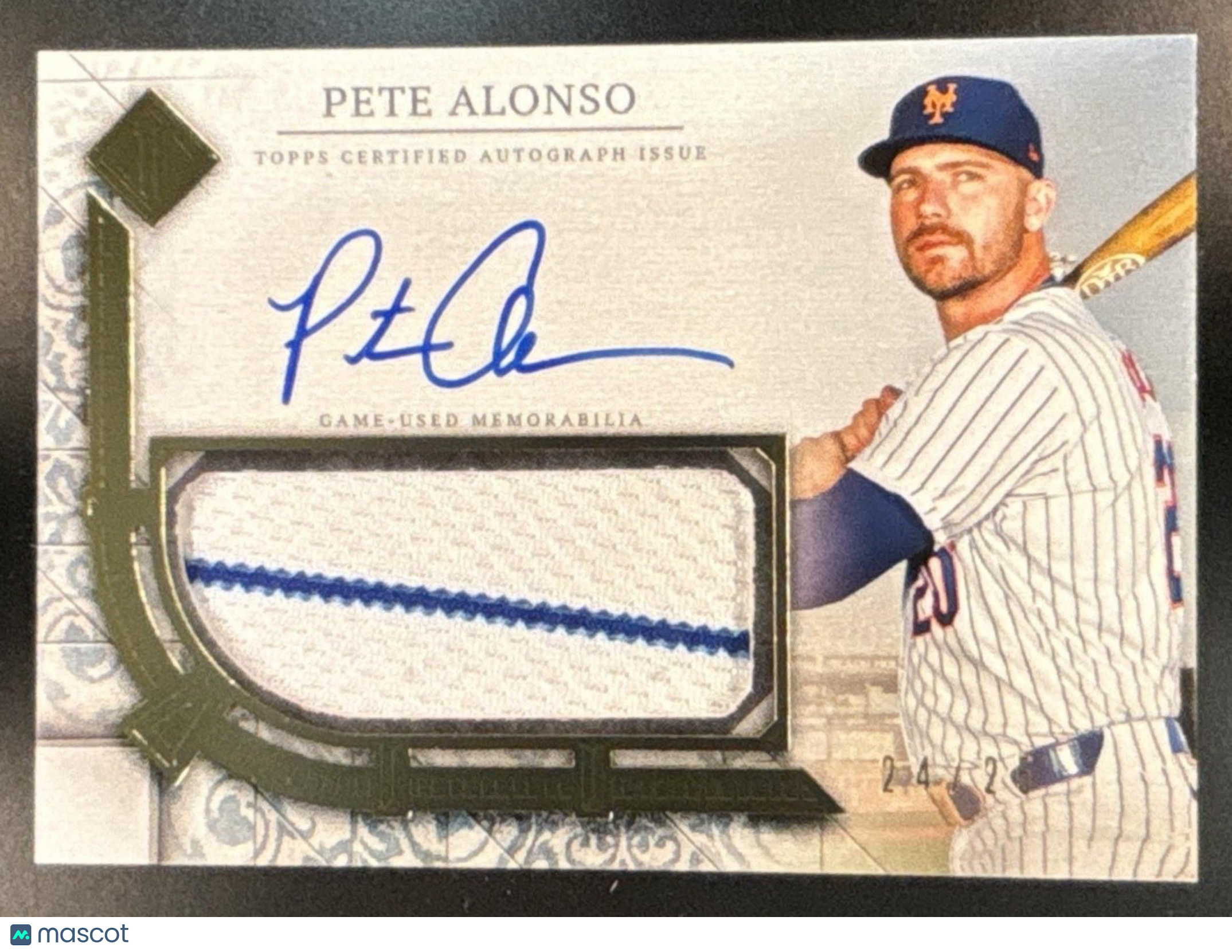 2024 Topps Transcendent Collection Pete Alonso Auto Relics /25 New York Mets - Sports Cards