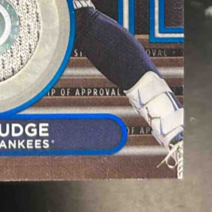 2024 Topps Tribute Aaron Judge Stamp of Approval Relics Blue /150 Yankees - Sports Cards