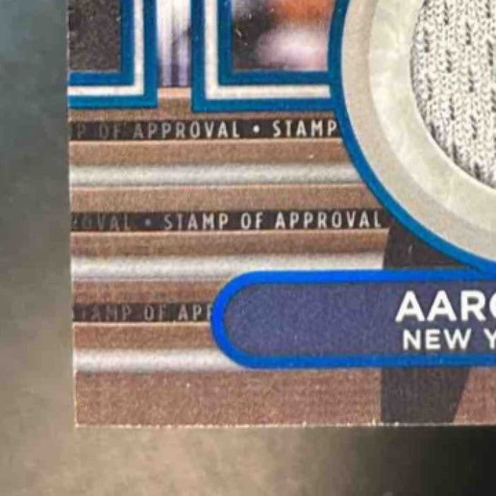 2024 Topps Tribute Aaron Judge Stamp of Approval Relics Blue /150 Yankees - Sports Cards