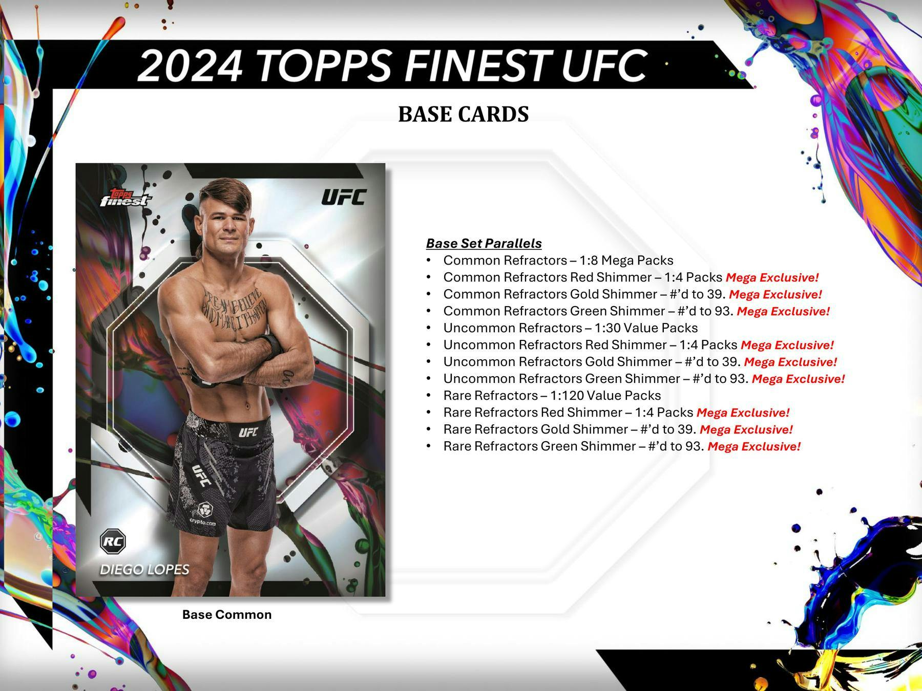 2024 Topps UFC Finest Mega Box (1 Auto) - Dick & Jane's