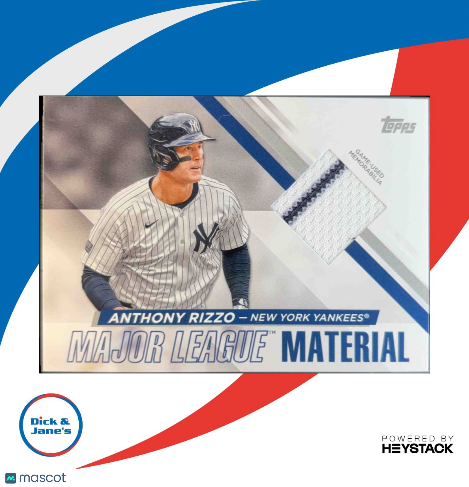 2024 Topps Update Anthony Rizzo Major League Material Relics New York Yankees - Sports Cards