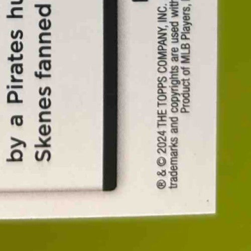 2024 Topps Update Paul Skenes Blue Holofoil 907/999 #US288 RC Pittsburgh Pirates - Sports Cards