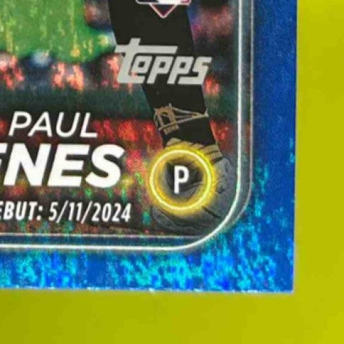 2024 Topps Update Paul Skenes Blue Holofoil 907/999 #US288 RC Pittsburgh Pirates - Sports Cards