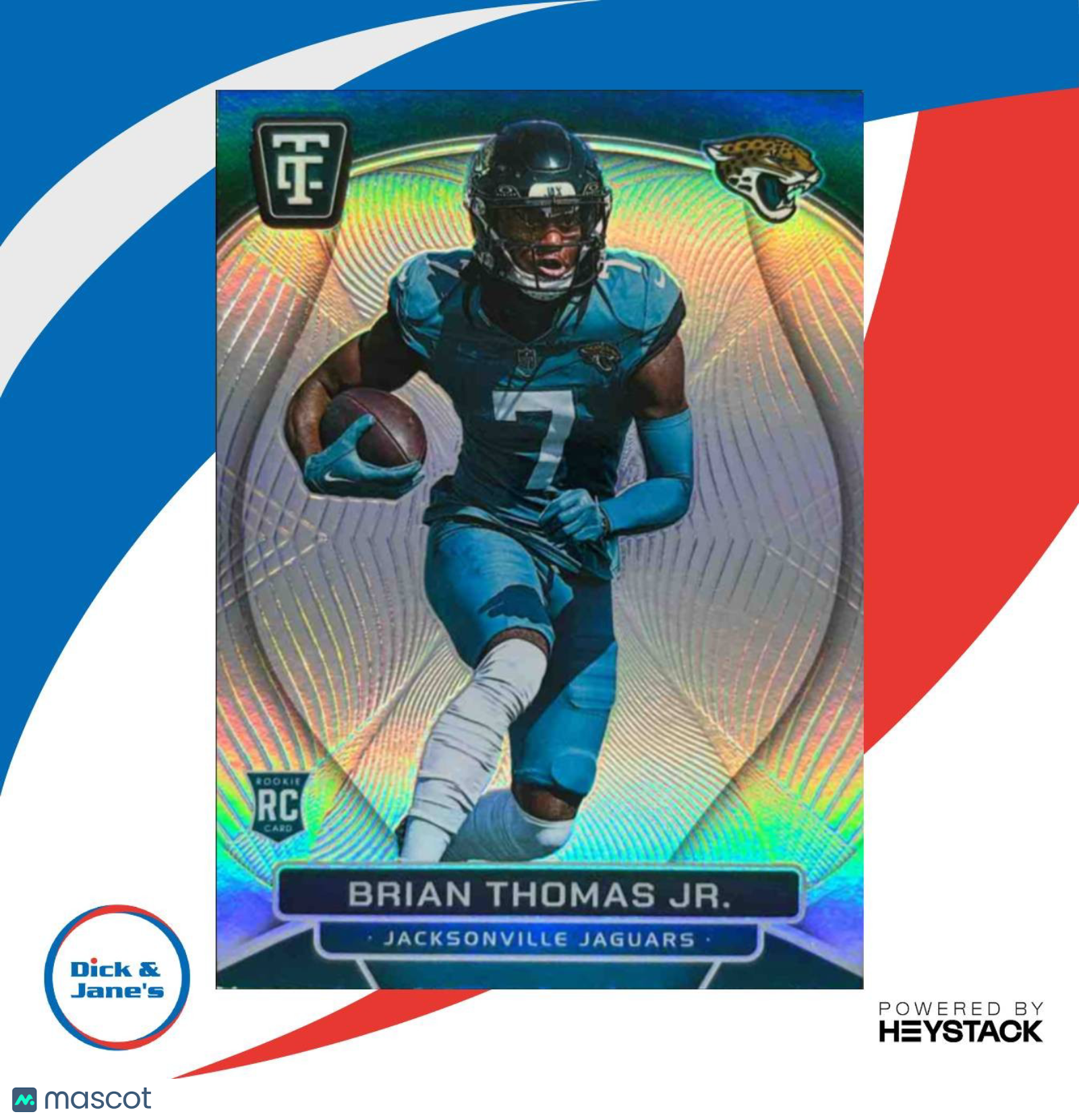 2024 Totally Certified Brian Thomas Jr. Rookies Mirror #108 RC Jaguars - Sports Cards