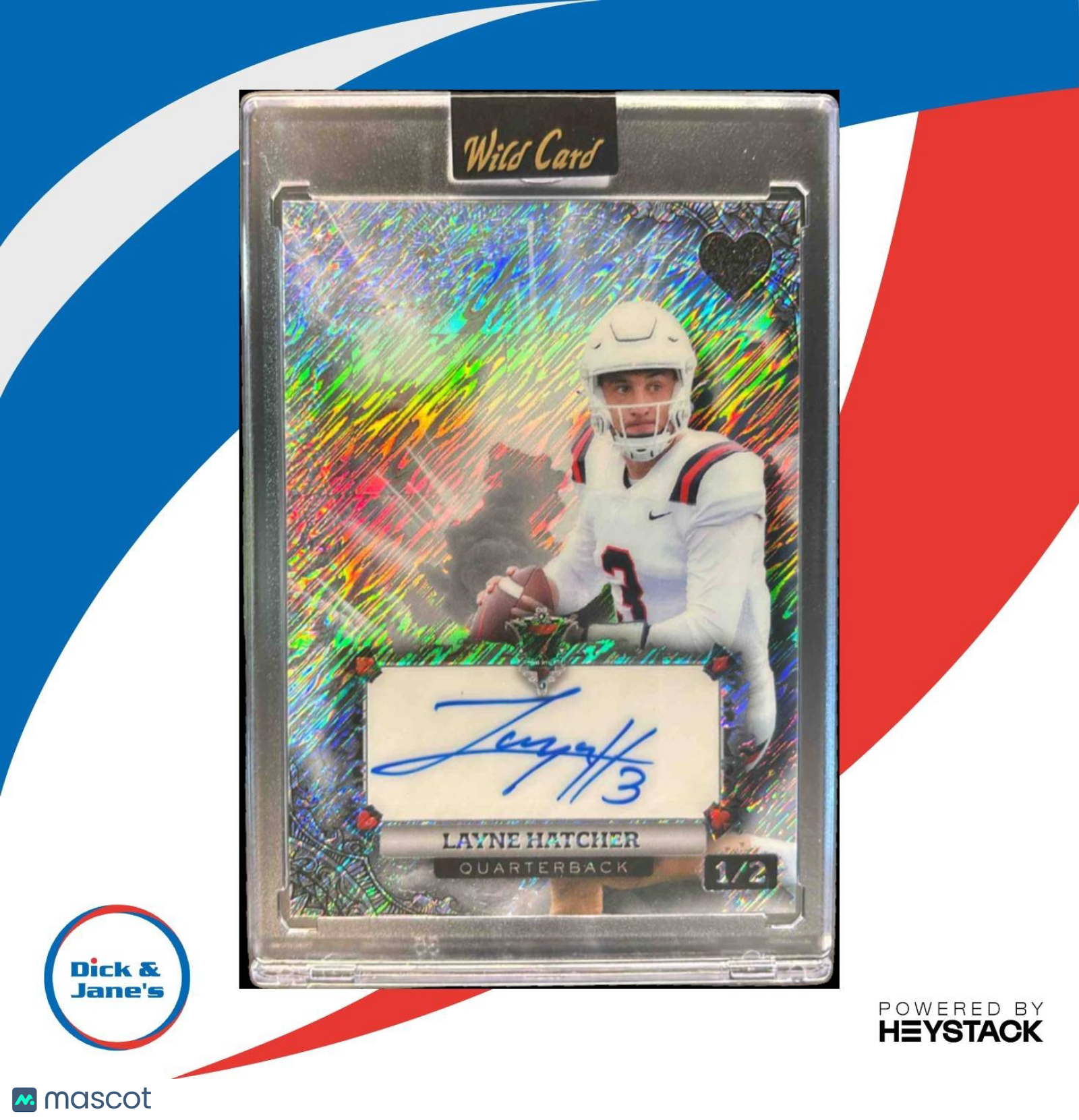 2024 Wild Card 7 Studs Layne Hatcher Auto /2 #AH7CF-LH Auto - Sports Cards