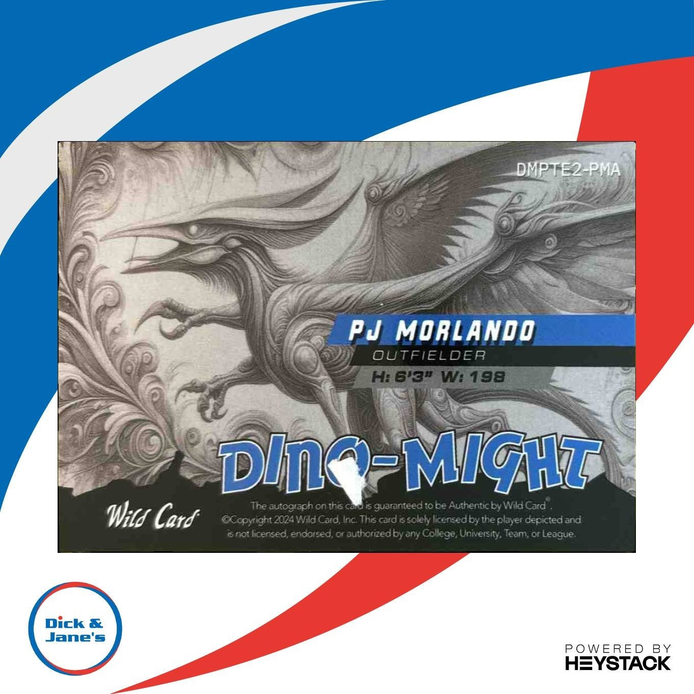 2024 Wild Card Dino-Might Auto 1/1 PJ Morlando - Sports Cards