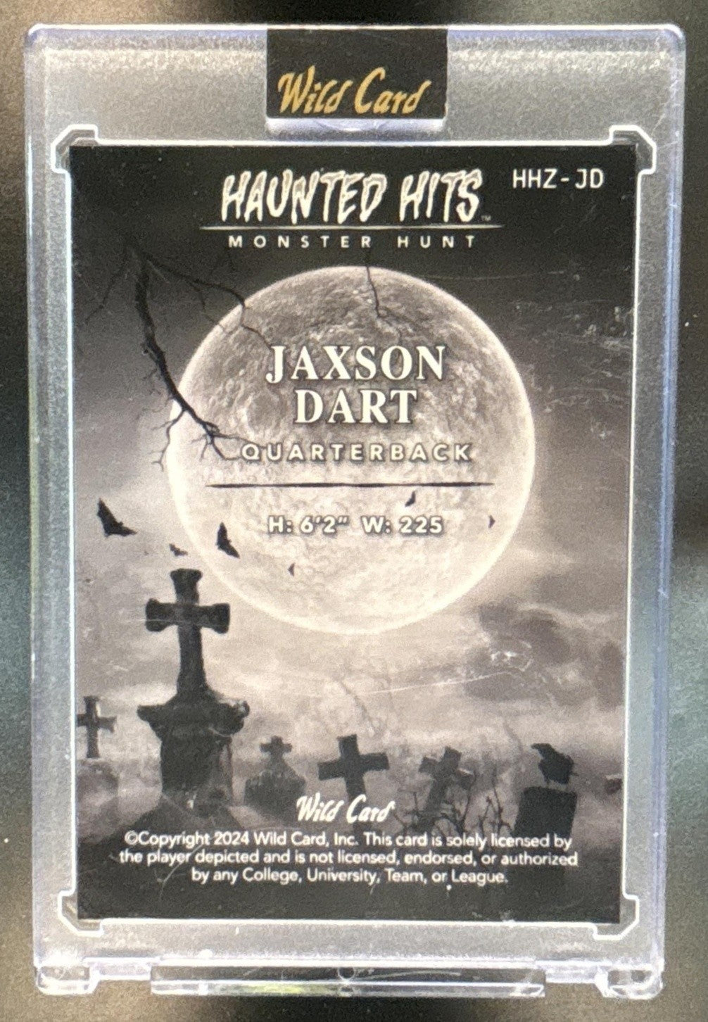 2024 Wild Card Haunted Hits Monster Hunt Jaxson Dart 1/2 - Sports Cards