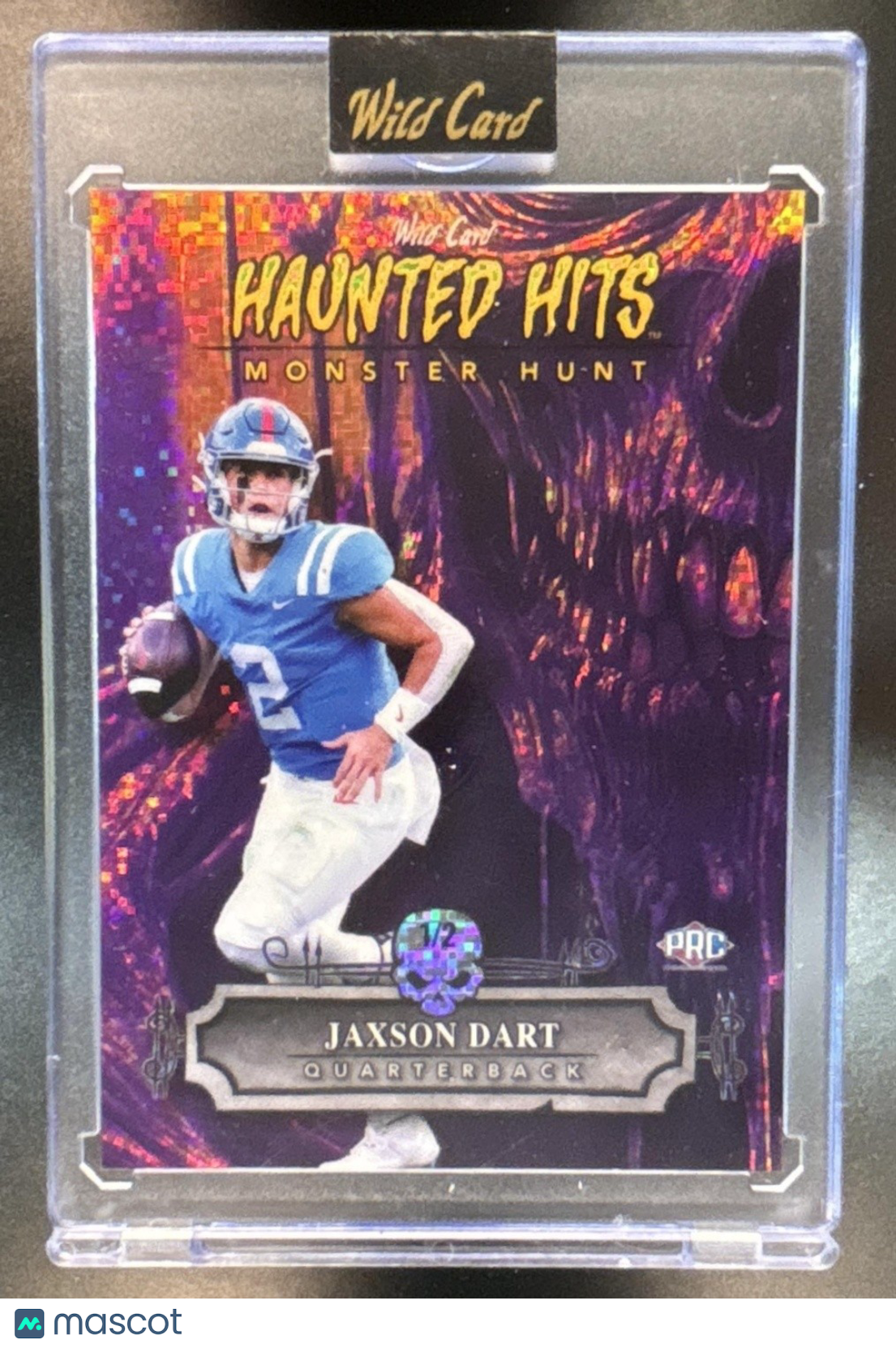 2024 Wild Card Haunted Hits Monster Hunt Jaxson Dart 1/2 - Sports Cards
