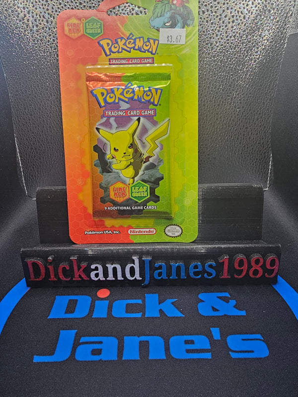 One Vintage WOTC Pokemon EX Fire Red Leaf Green Booster Blister Pack Factory Sealed (Pikacu Artwork)