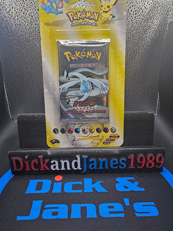 One Vintage WOTC 2000 Pokemon Neo Genesis Booster Blister Pack Factory Sealed (Lugia Artwork)