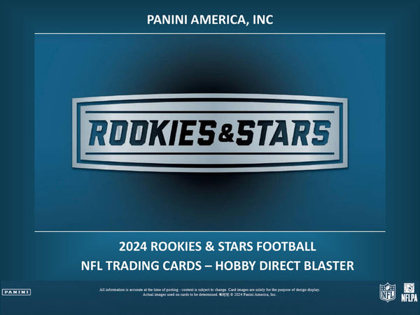 Hobby 2024 Panini Rookies & Stars Football Hobby Direct Blaster Box ( 5 Red + 2 Red Plaid and 1 Auto or Mem)