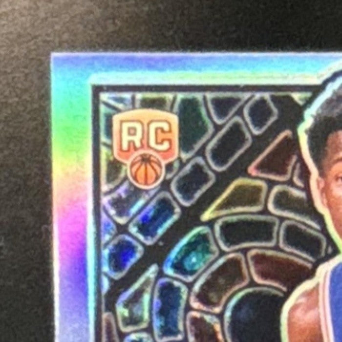 2025-2026 Bowman VJ Edgecombe Chrome Etched In Glass Variation SP RC 76ers - Sports Cards