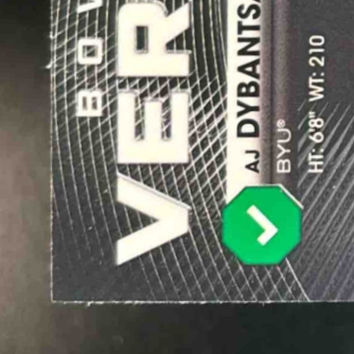 2025-26 Bowman AJ Dybantsa Chrome Verified Refractor #BV-1 BYU Cougars - Sports Cards
