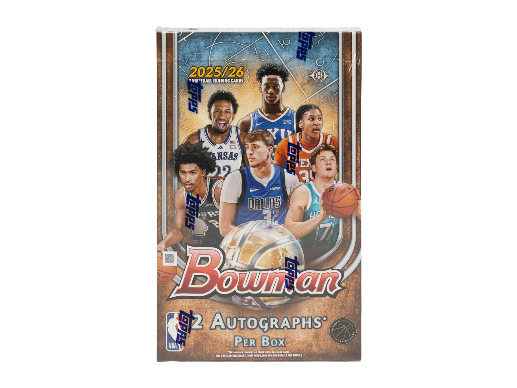 2025/26 Bowman Basketball Hobby Box (2 Autos) - NBA Hobby Box