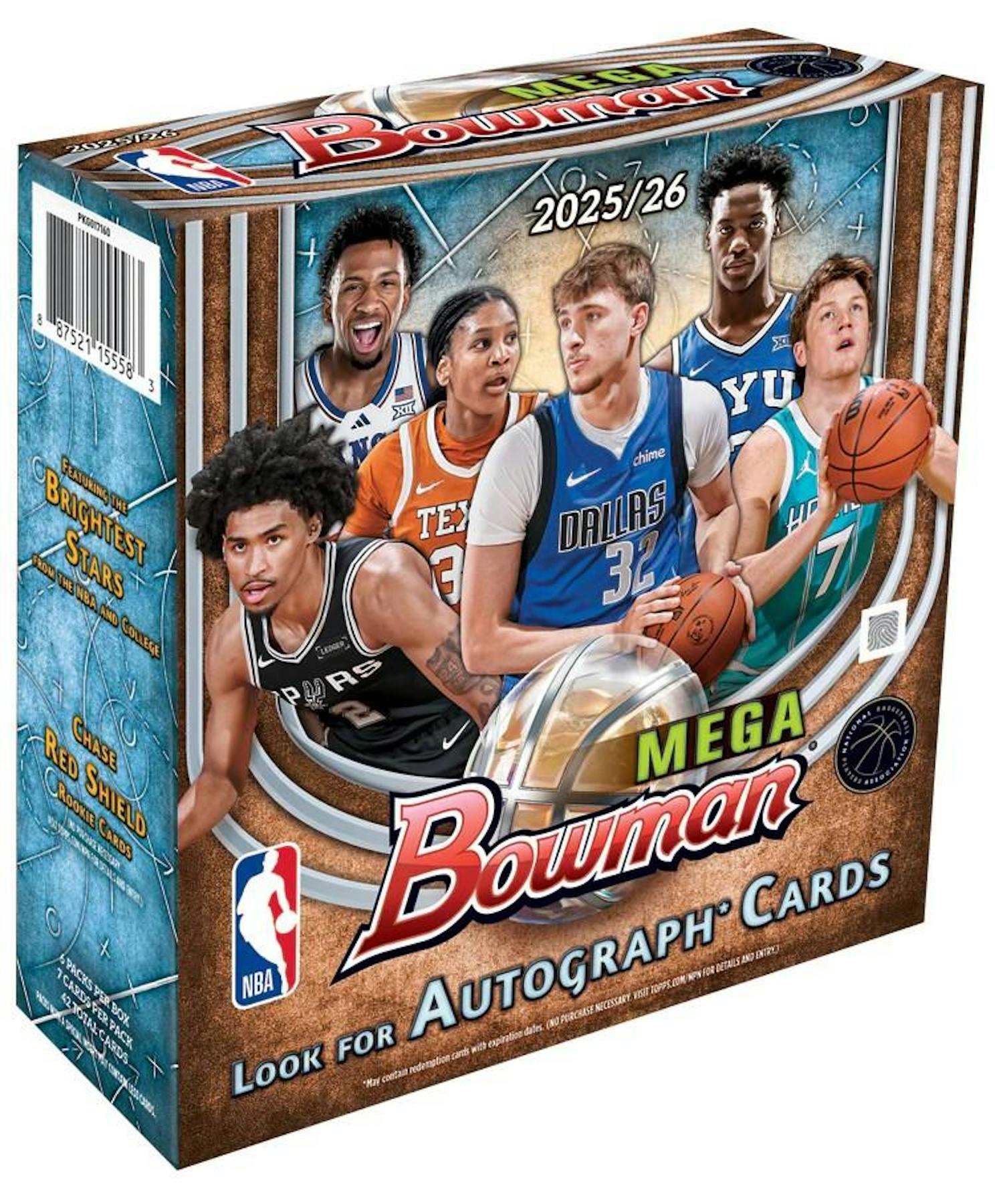 2025/26 Bowman Basketball Mega Box Chrome University (May 7th) - NBA Hobby Box