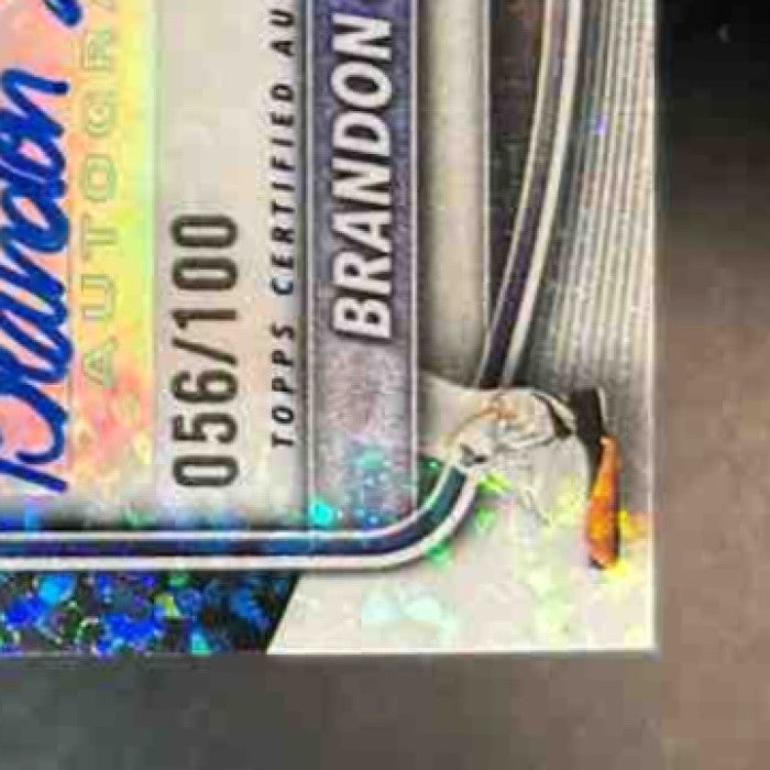 2025-26 Bowman Brandon Garrison Chrome Prospect Auto Mini Diamond /100 Wildcats - Sports Cards