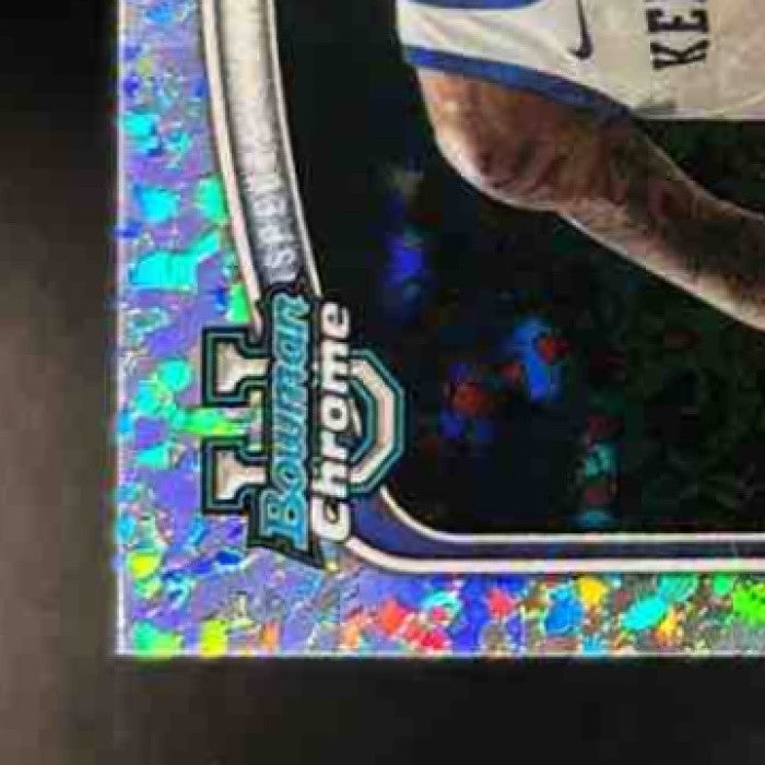 2025-26 Bowman Brandon Garrison Chrome Prospect Auto Mini Diamond /100 Wildcats - Sports Cards