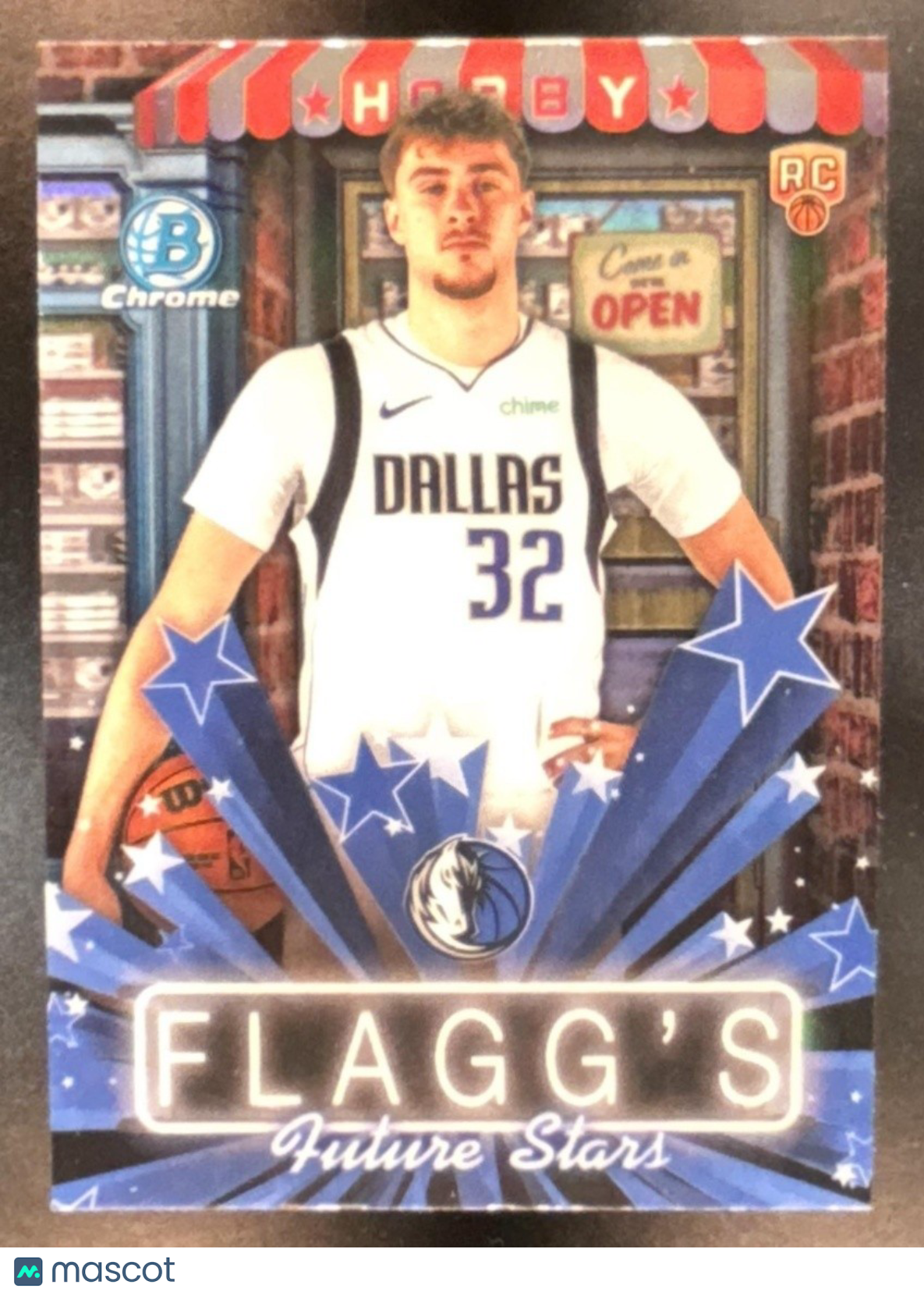 2025-26 Bowman Cooper Flagg Chrome Hobby Stars Refractor RC Dallas Mavericks - Sports Cards