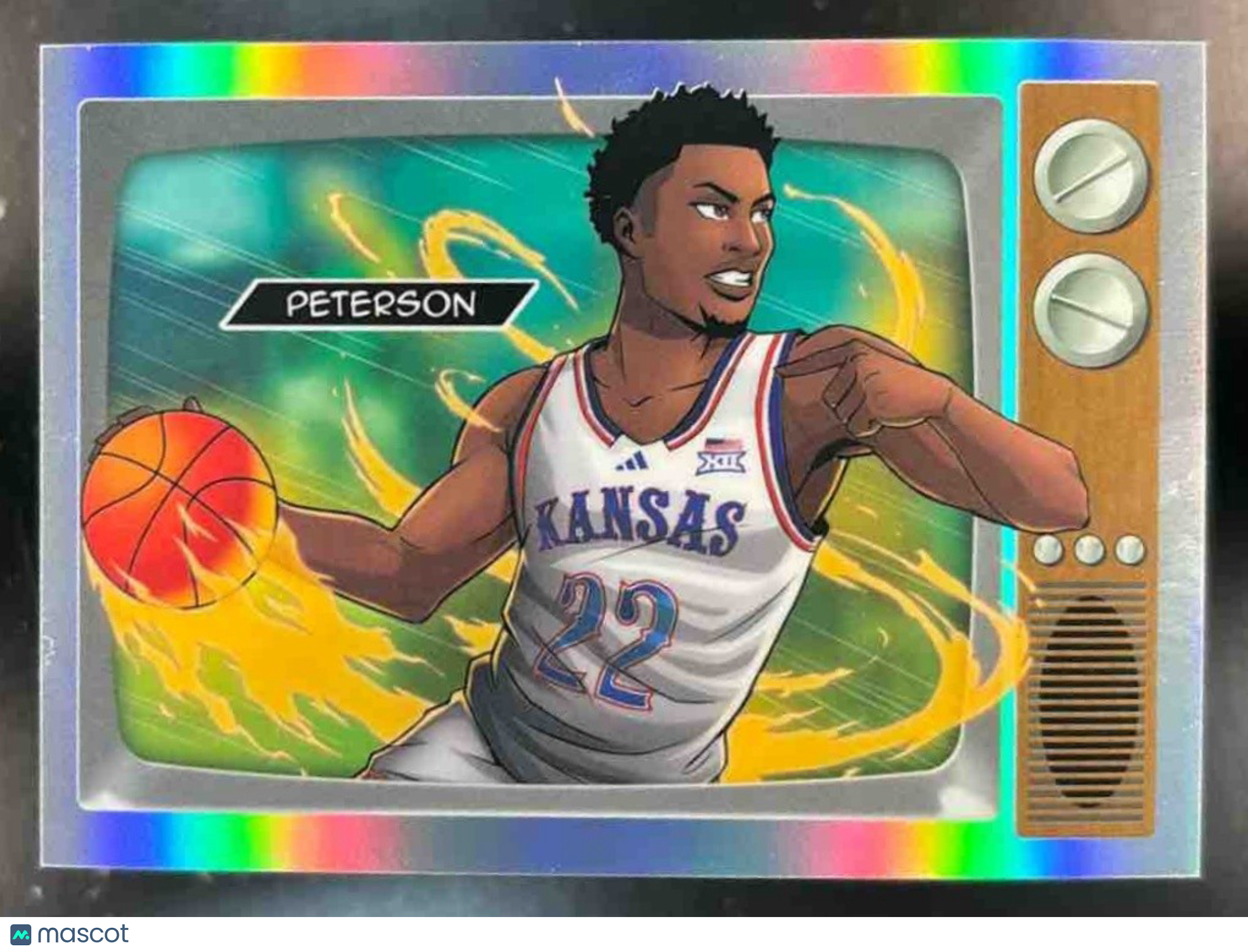 2025-26 Bowman Darryn Peterson Anime NIL #NIL-A2 SSP Kansas Jayhawks - Sports Cards